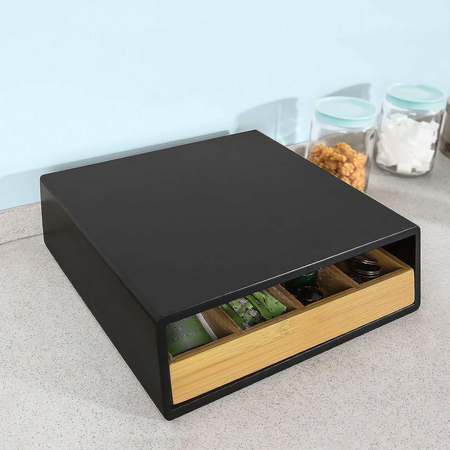 Coffee Pod Capsule Teabags Drawer Box