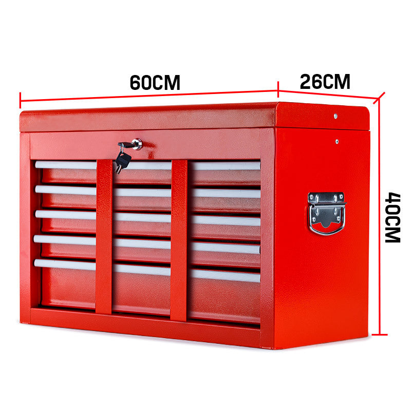 Tool Box Chest 9 Drawer Organiser Mechanic Garage Storage Toolbox Set