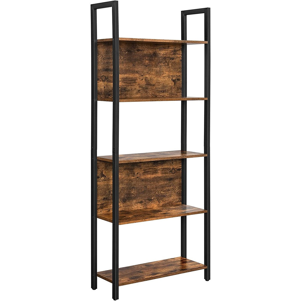  Bookshelf with 5 Shelves, storage nook