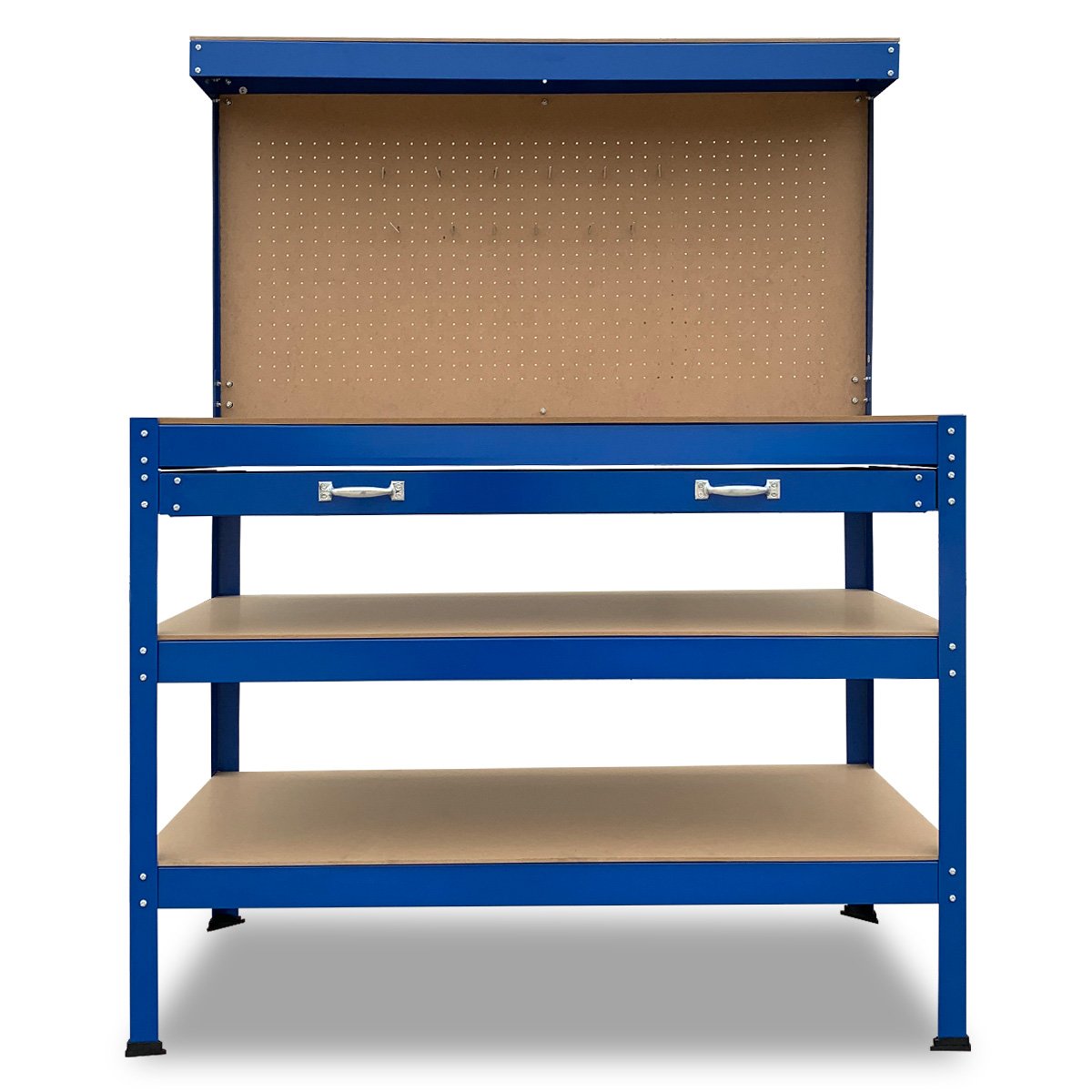 Work Bench Garage Storage Table 3-layered Tool Shop Shelf