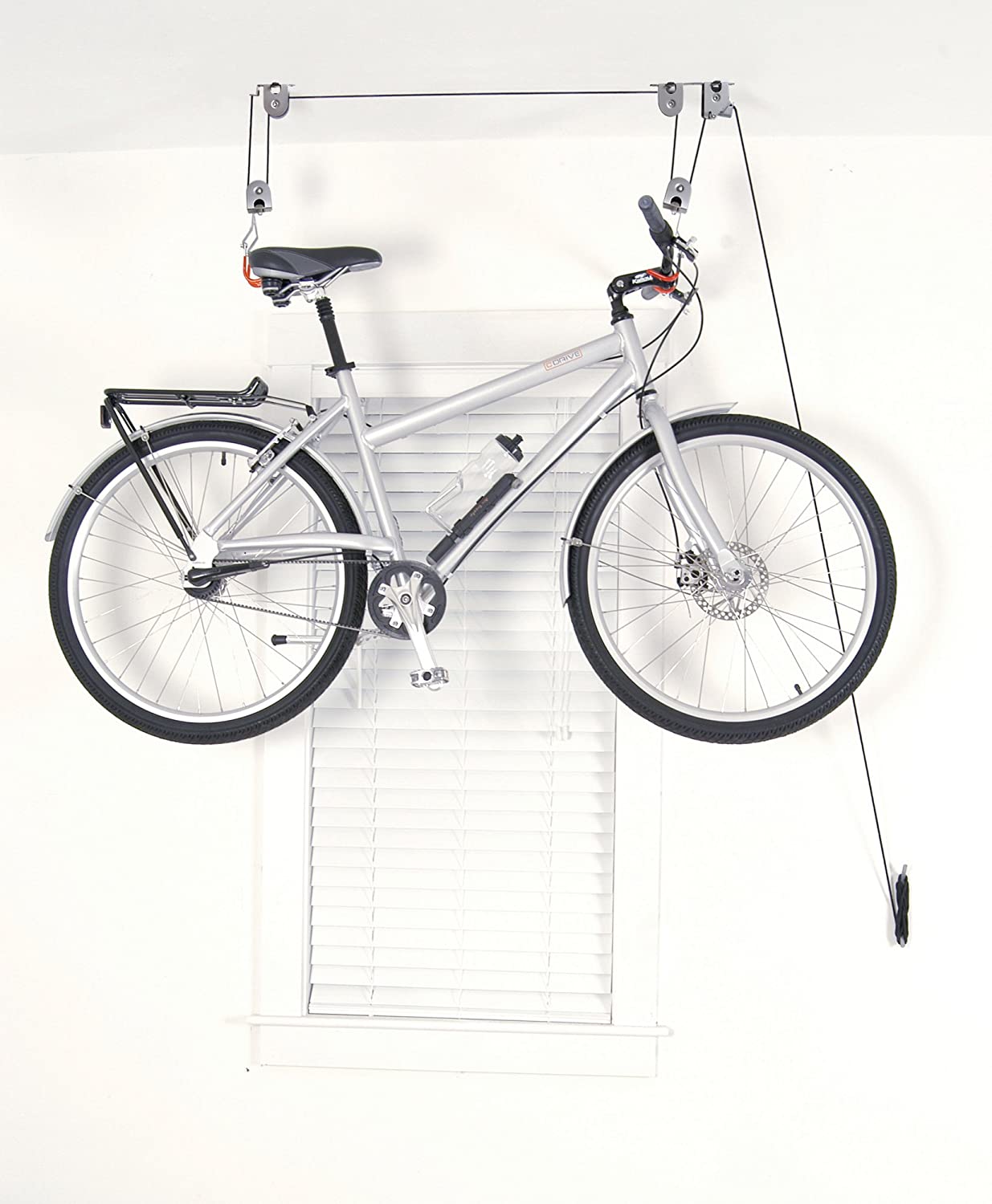 Kayak Bike Hoists Hanger Ladder Ceiling Mount 55 lb Capacity Hooks Pulleys