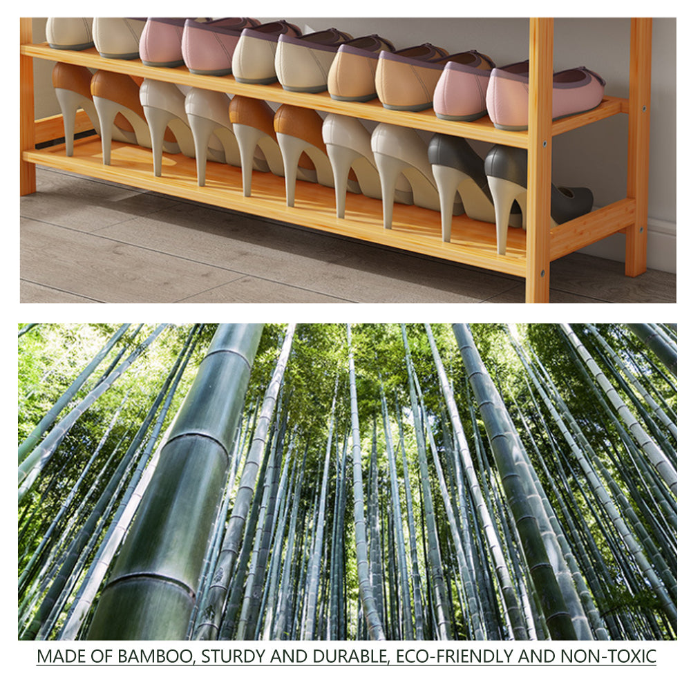 Multi-layers Bamboo Shoe Rack (3 Layers)