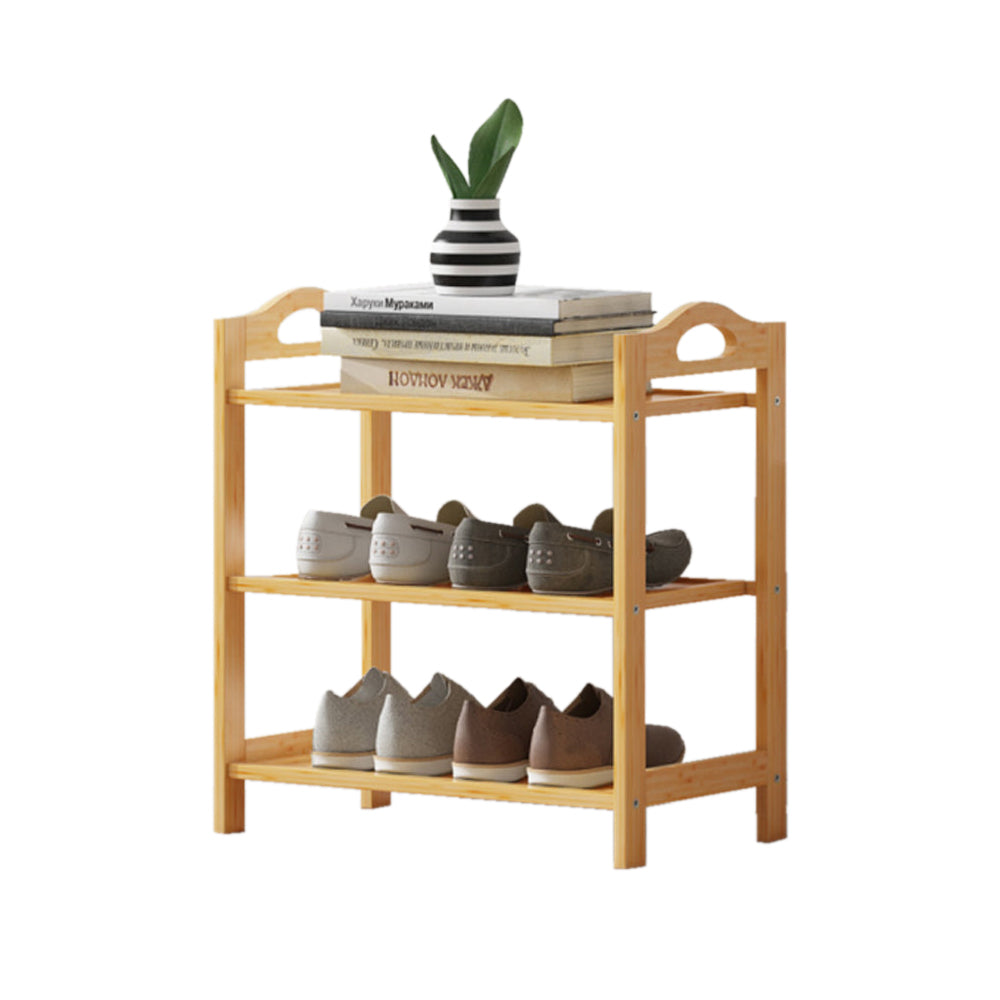 Bamboo Shoe Rack Storage Organizer 