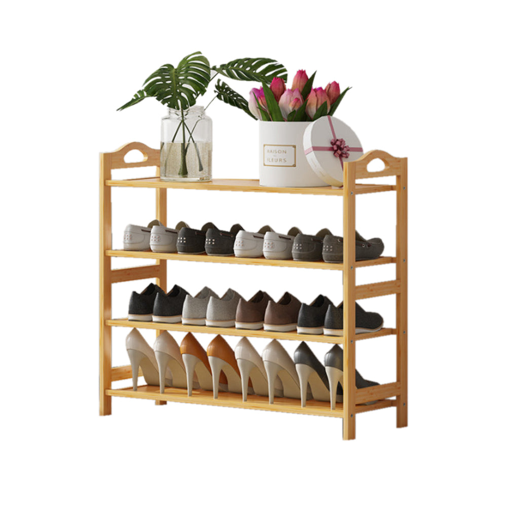 Bamboo Shoe Rack Storage Organizer 