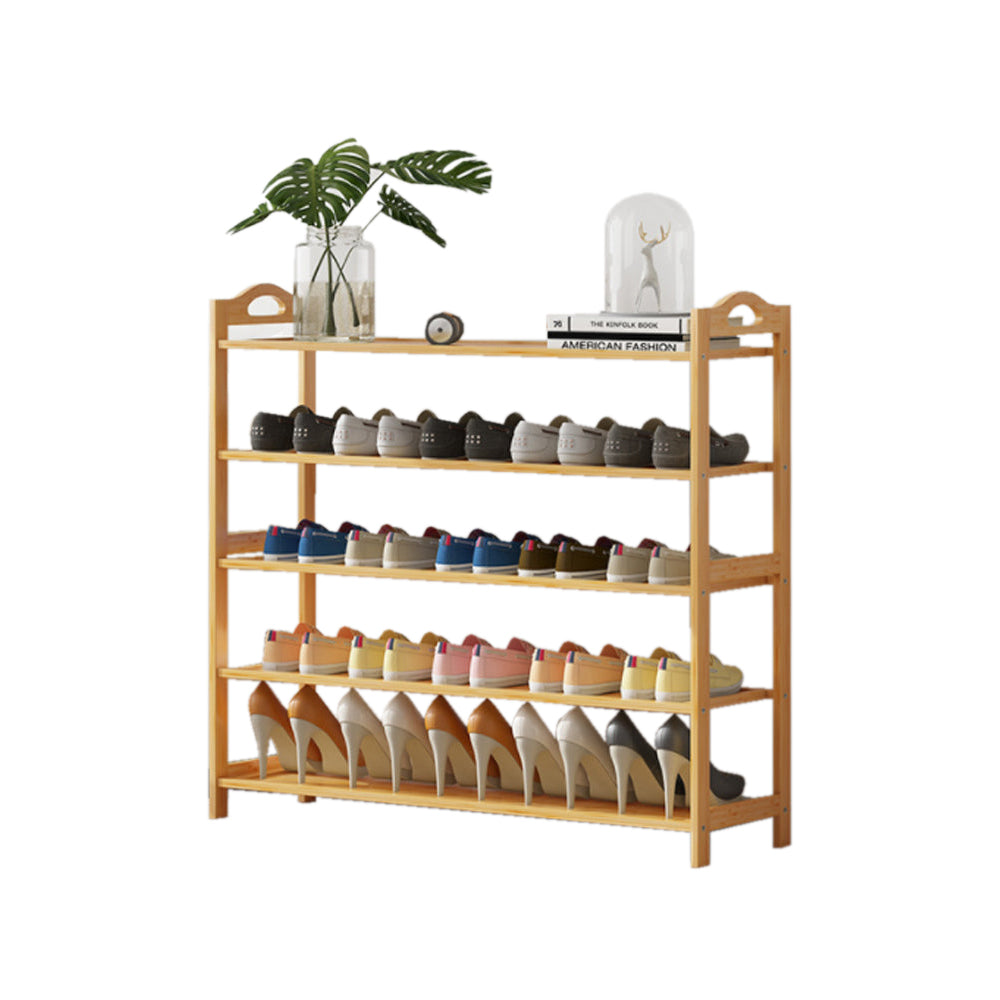 Bamboo Shoe Rack Storage Organizer 