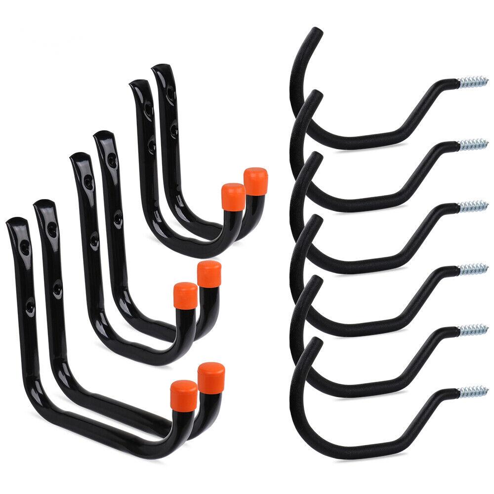 all Mount Hooks Set Heavy Duty Steel Garage Storage Rack Utility Hangers