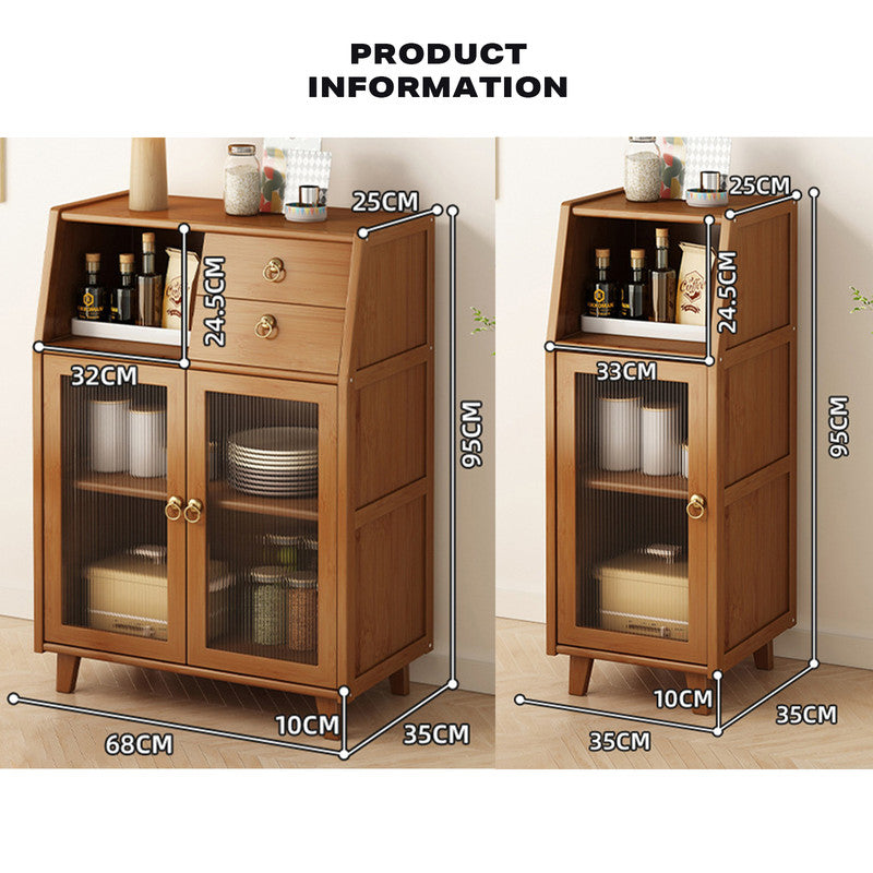 Sideboard Kitchen Storage Cabinet Tea Cabinet Modern Bamboo