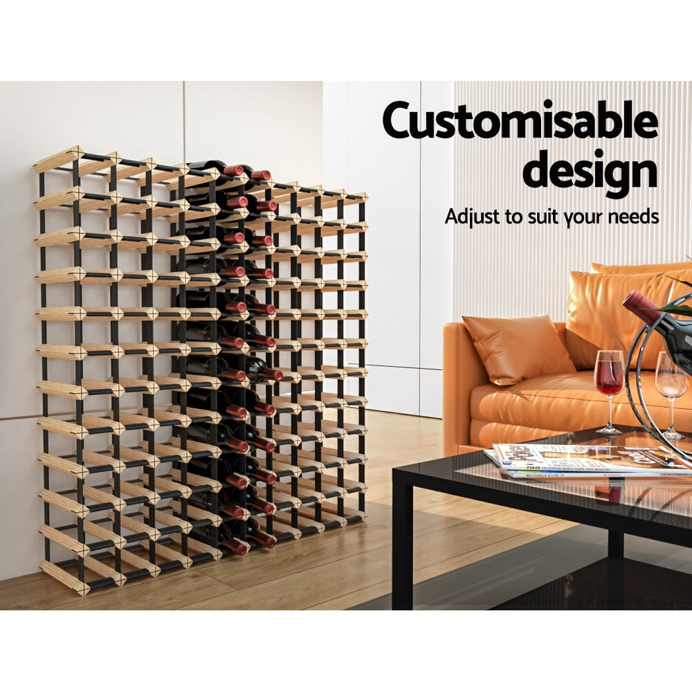 Wine Rack Timber Wine Storage 120 Bottles