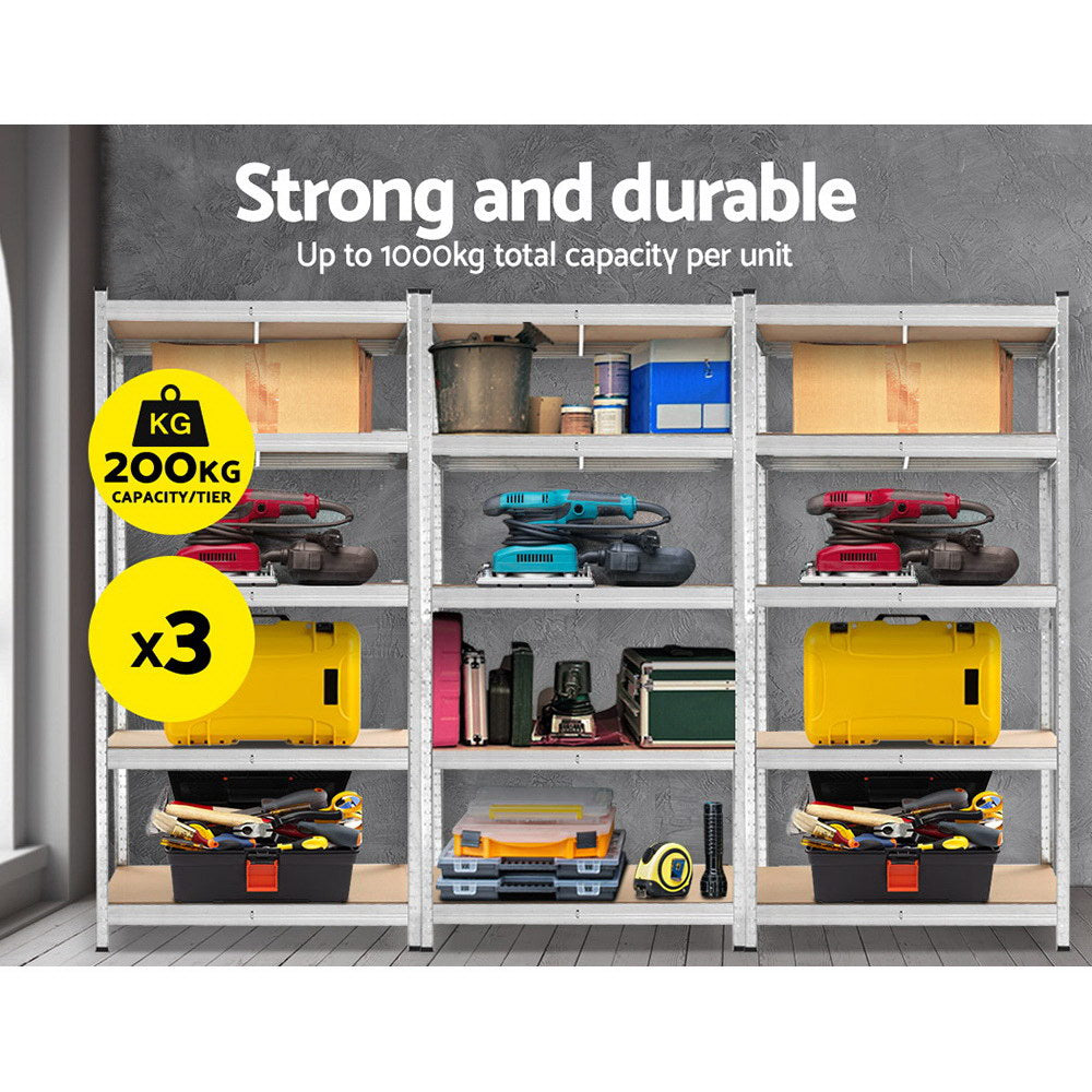 Warehouse Shelving Rack 3x1.8M Metal Garage Storage Shelves