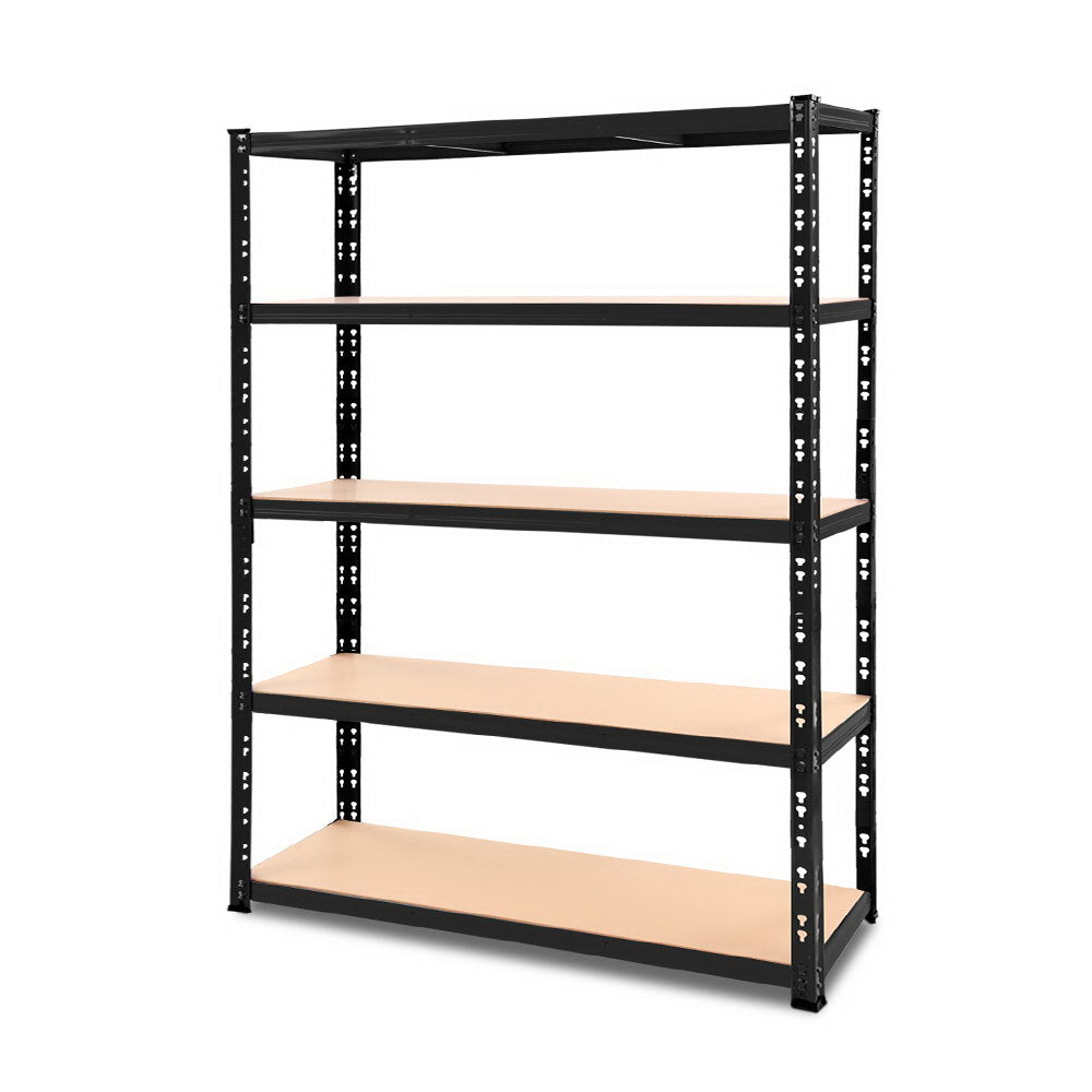 Warehouse Racking Shelving Storage 1.8M Shelf Garage Shelves Rack Steel Black