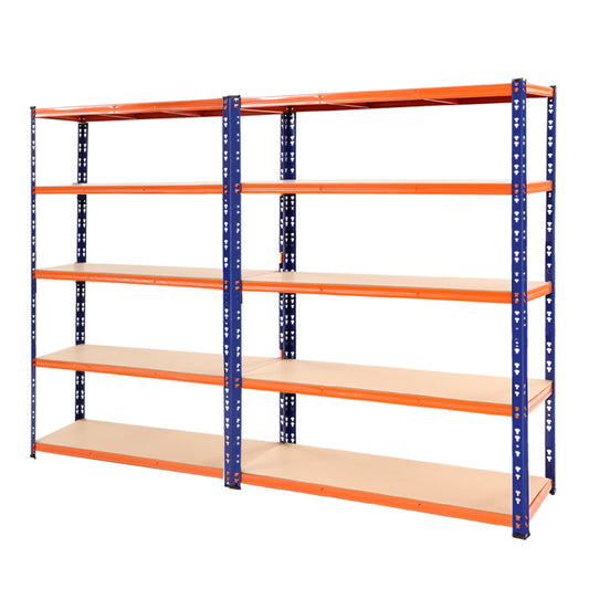 Garage Shelving Warehouse Rack 2.4MX1.8M Pallet Racking Storage Steel Orange&Blue