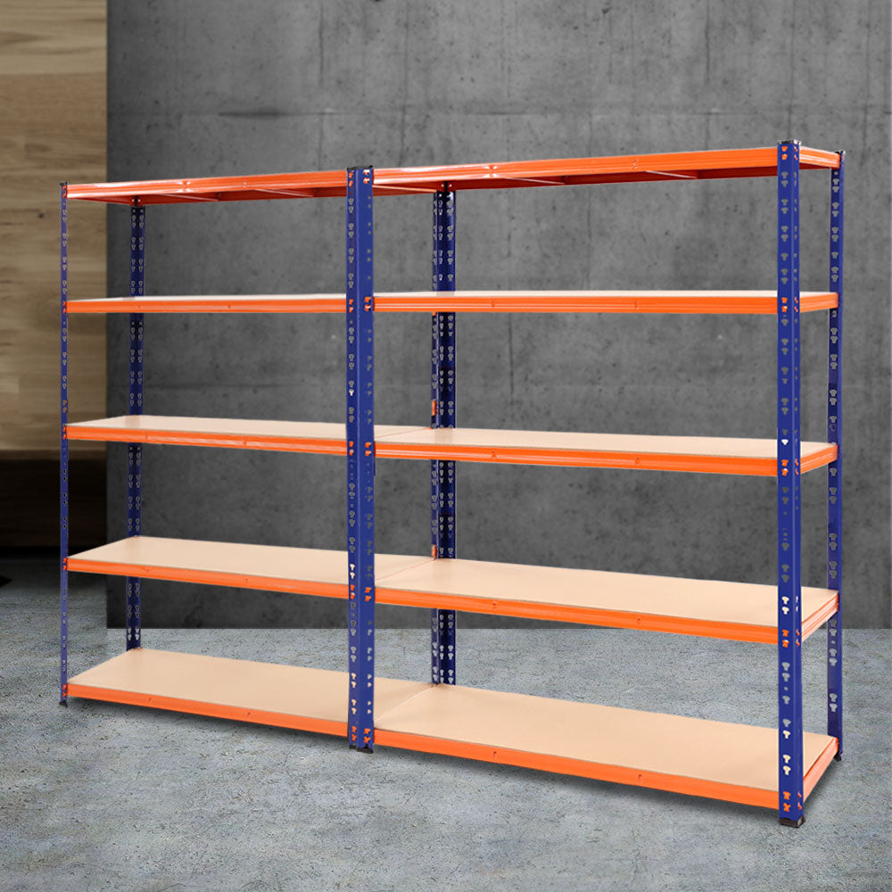 Garage Shelving Warehouse Rack 2.4MX1.8M Pallet Racking Storage Steel Orange&Blue