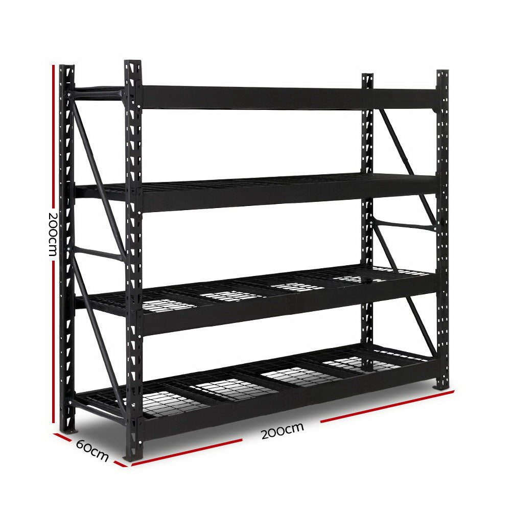 Warehouse Racking Shelving 2M  Heavy Duty Steel Garage Storage Rack