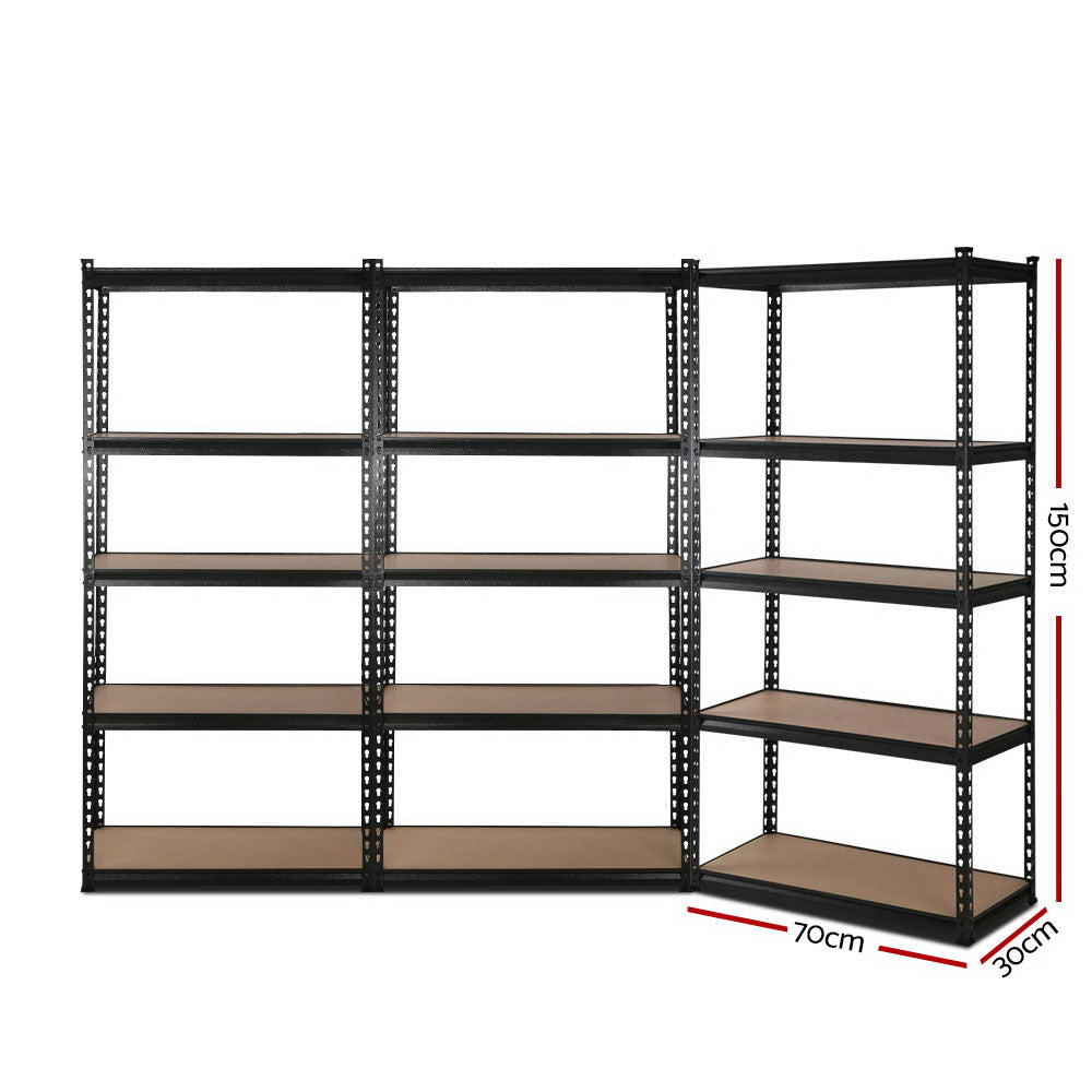 Warehouse Shelving Racking  3x1.5M  Storage Garage Steel Metal Shelves Rack