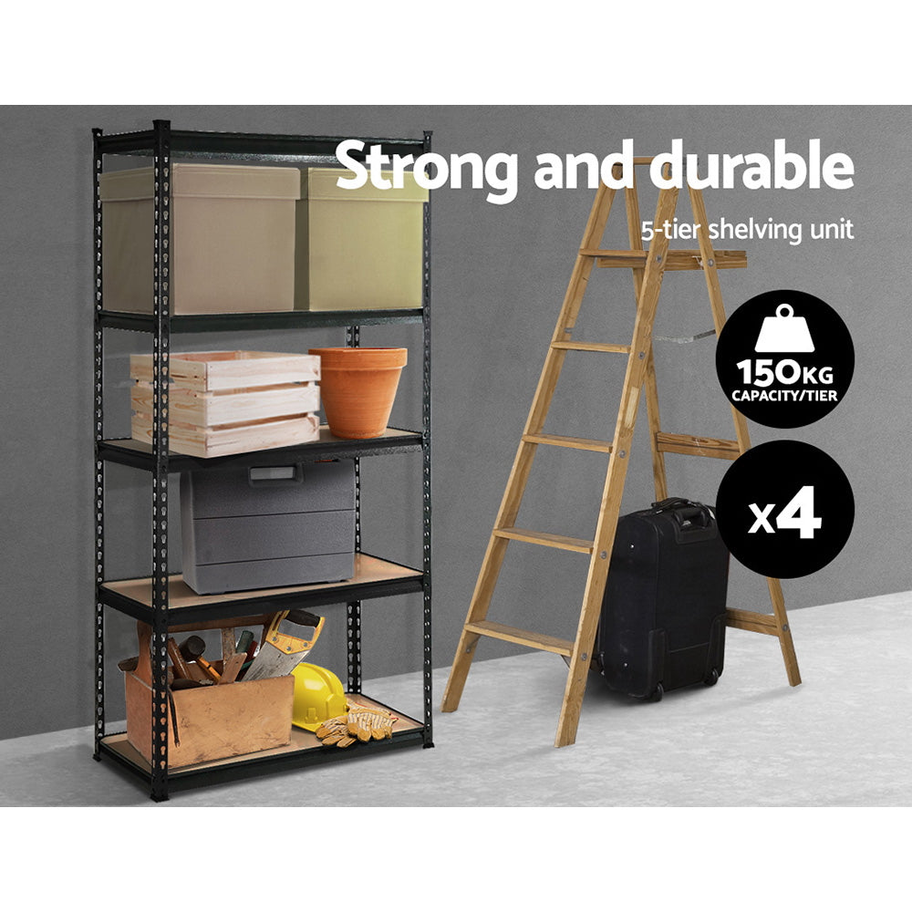 Warehouse Shelving Racking 4x1.5M Storage Garage Steel Metal Shelves Rack