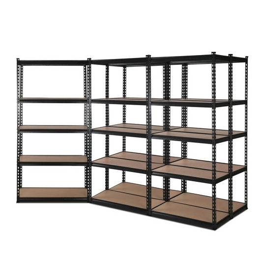 Warehouse Shelving Racking 5x1.5M Storage Garage Steel Metal Shelves Rack