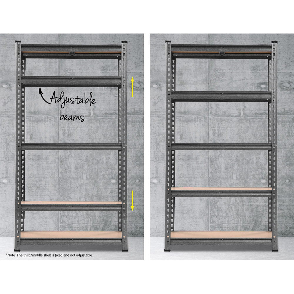 Warehouse Shelving 1.5M  Racking Garage Storage Metal Shelves Racks