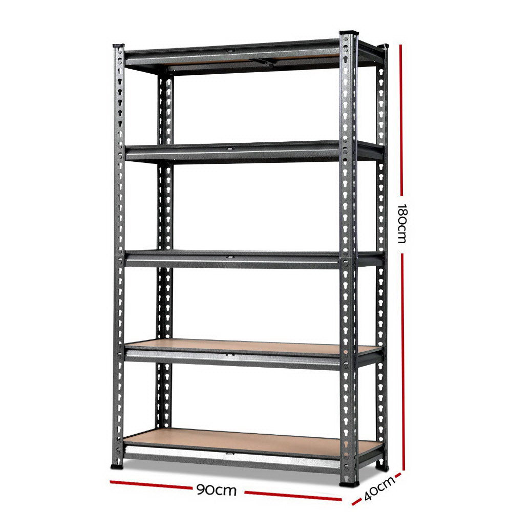 Steel Warehouse Shelf Racking 1.8M 5-Shelves Garage Storage